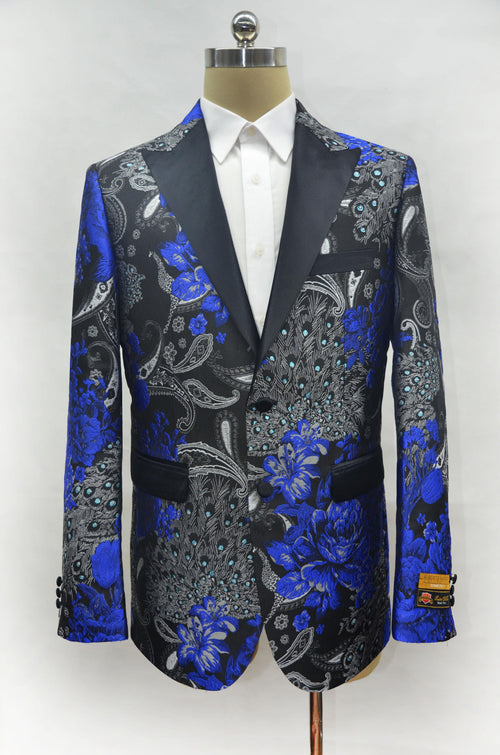 Fashion-10#  Royal Blue - Mens Wholesale Blazers - AlbertoNardoniStore