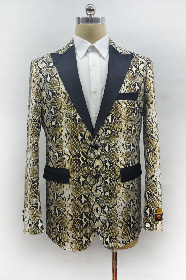 Fashion-3#  Snake Skin - Mens Wholesale Blazers - AlbertoNardoniStore