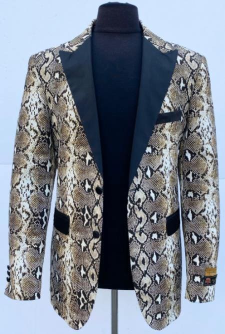Fashion-3#  Snake Skin - Mens Wholesale Blazers - AlbertoNardoniStore