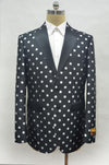 Fashion-4#  Black/White - Mens Wholesale Blazers - AlbertoNardoniStore