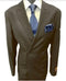 Four Button Double breasted Suit - Brown Slim Fi Suits Double Breasted Suit - AlbertoNardoniStore