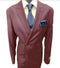 Four Button Double breasted Suit - Burgundy Slim Fi Suits Double Breasted Suit - AlbertoNardoniStore