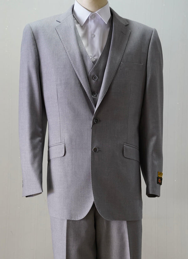 Gray 3 Piece Suit - Mens Gray 3 Piece Suit - AlbertoNardoniStore