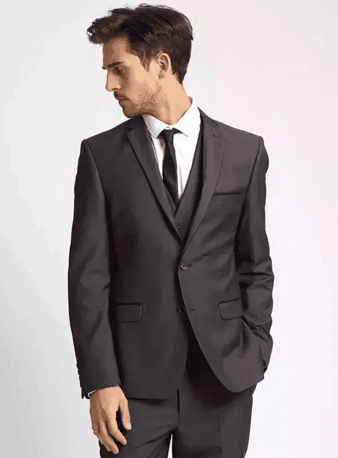 Gray 3 Piece Suit - Mens Gray 3 Piece Suit - AlbertoNardoniStore