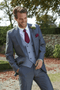 Gray and Burgundy Suit - AlbertoNardoniStore