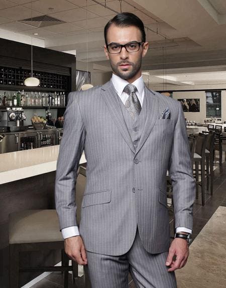 Gray Groomsmen Suits - Grey Groom Suits - AlbertoNardoniStore