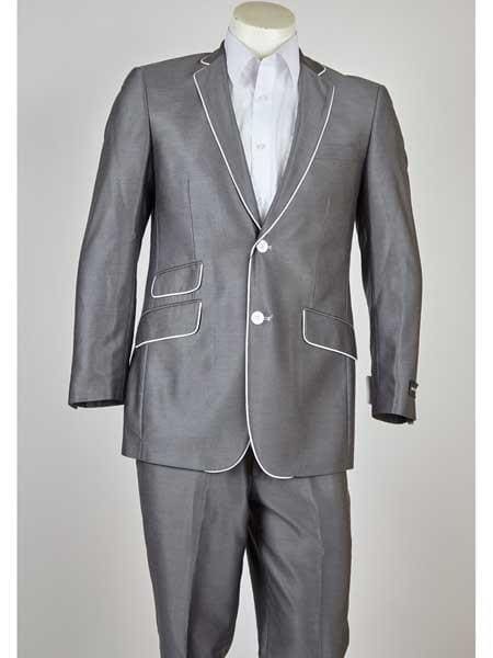 Gray Groomsmen Suits - Grey Groom Suits - AlbertoNardoniStore