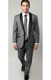 Gray Groomsmen Suits - Grey Groom Suits - AlbertoNardoniStore