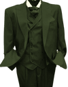 Green 3 Piece Suit - Green Three Piece Suit - AlbertoNardoniStore