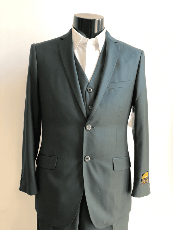 Green 3 Piece Suit - Green Three Piece Suit - AlbertoNardoniStore