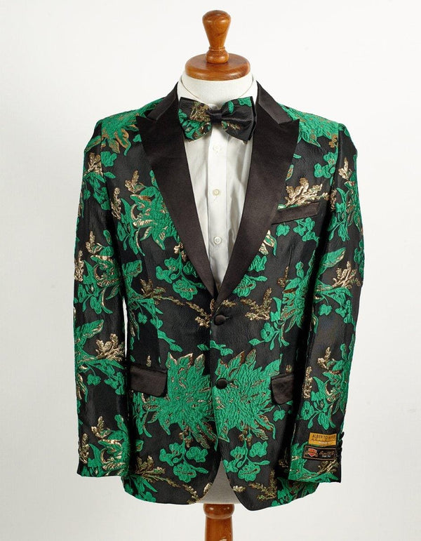 Green And Gold Tuxedo - AlbertoNardoniStore