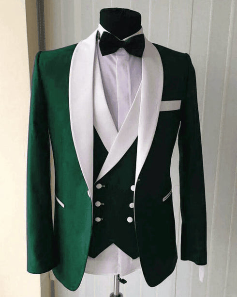 Green and White Suits - Green and White Tuxedos - AlbertoNardoniStore