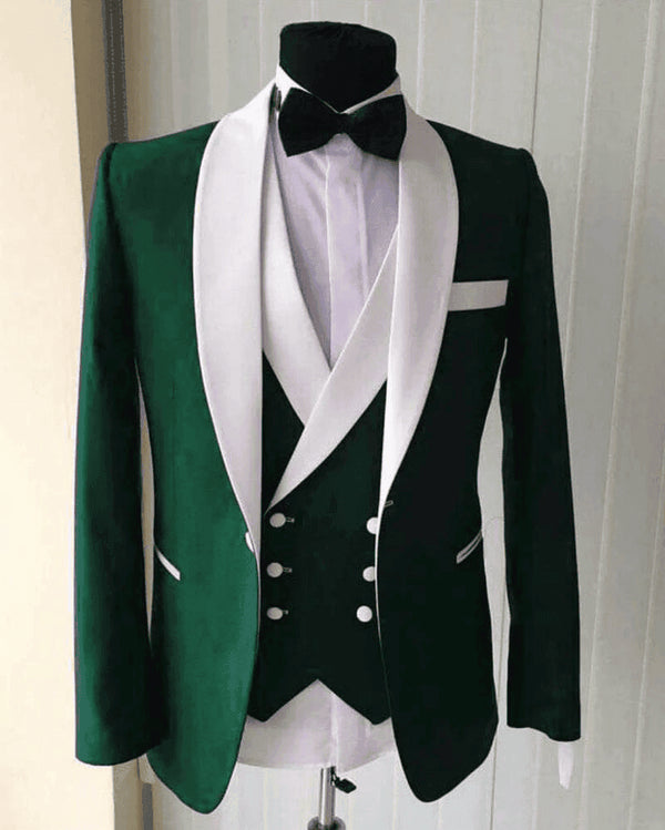 Green and White Suits - Green and White Tuxedos - AlbertoNardoniStore