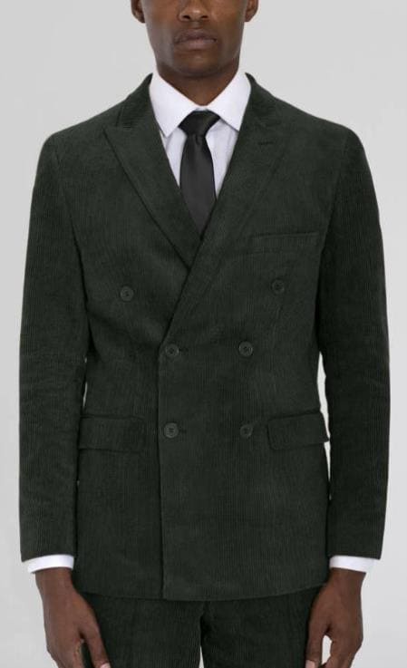 Green Corduroy Suit - AlbertoNardoniStore