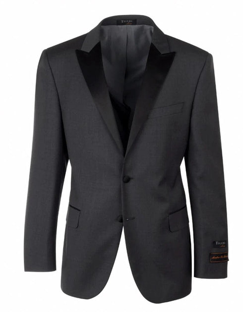 Grey and Black Suit - Gray Tuxedo - AlbertoNardoniStore