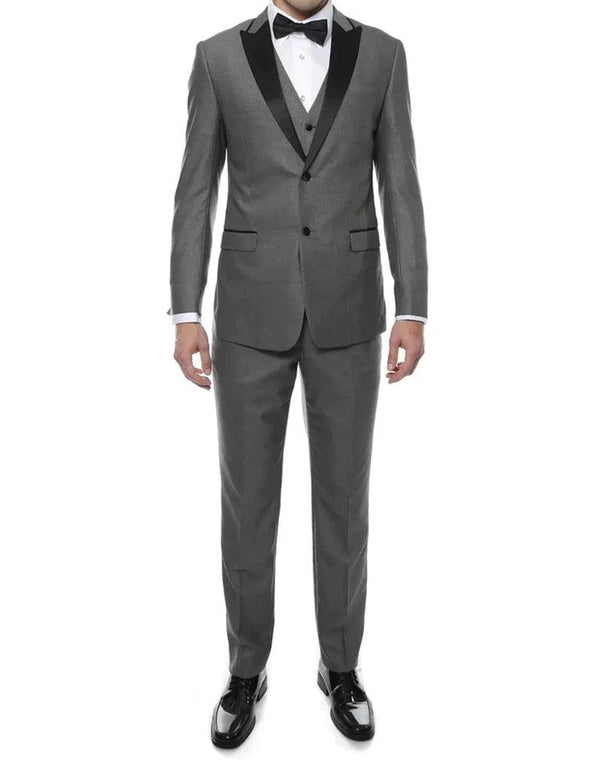 Grey Groom Suit - Mens Gray Wedding Suit - AlbertoNardoniStore