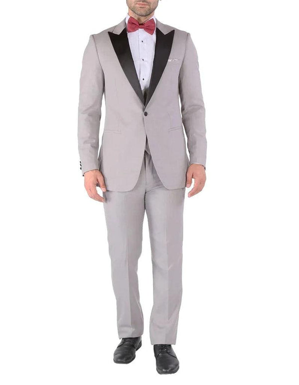 Grey Groom Suit - Mens Gray Wedding Suit - AlbertoNardoniStore