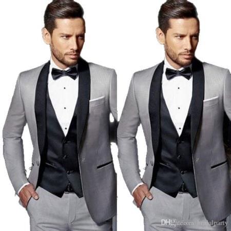 Grey Wedding Suit - Mens Gray Wedding Suit - AlbertoNardoniStore