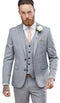 Grey Wedding Suit - Mens Gray Wedding Suit - AlbertoNardoniStore