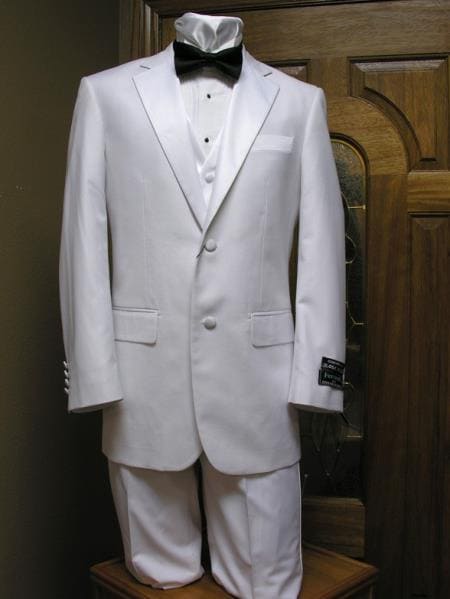 Groom White Wedding Suit - AlbertoNardoniStore