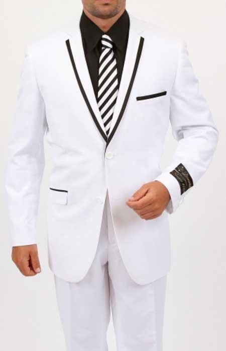 Groom White Wedding Suit - AlbertoNardoniStore