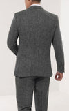 Harris Tweed of Scotland Grey Herringbone Suit - AlbertoNardoniStore