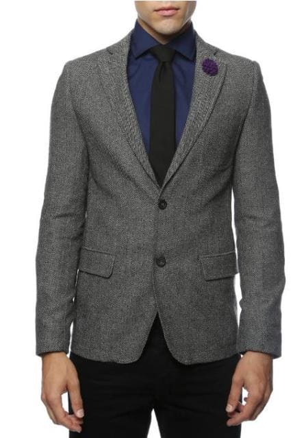 Herringbone Blazer - AlbertoNardoniStore