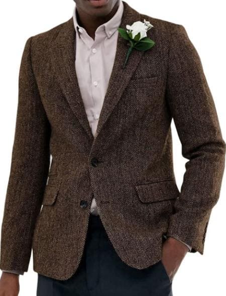 Herringbone Blazer - AlbertoNardoniStore