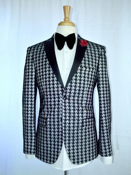 HOUNDSTOOTH BLAZER - AlbertoNardoniStore