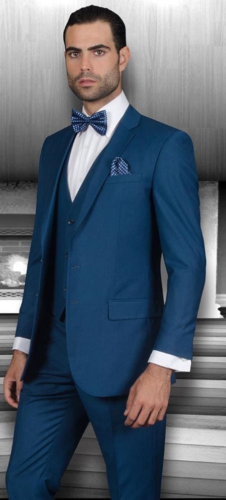 Indigo Blue Groomsmen Suits - AlbertoNardoniStore