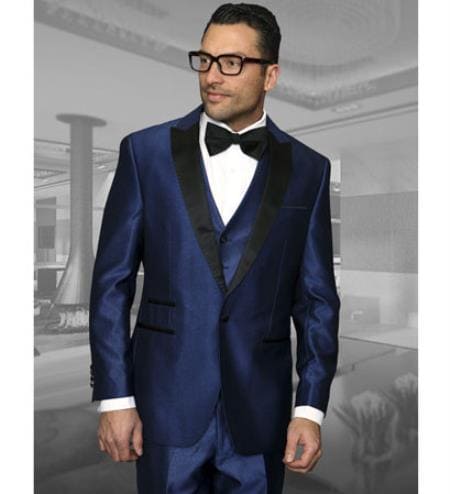 Indigo Groomsmen Suits - AlbertoNardoniStore