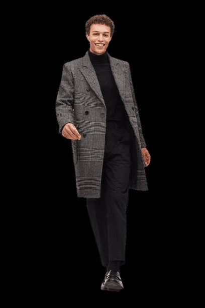 Italian Wool Double Breasted Topcoat - AlbertoNardoniStore