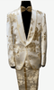 Ivory and Gold Tuxedo Suit - AlbertoNardoniStore