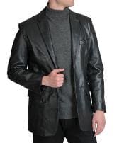 Leather Blazer - AlbertoNardoniStore