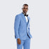 Light Blue Pinstripe Suit - AlbertoNardoniStore