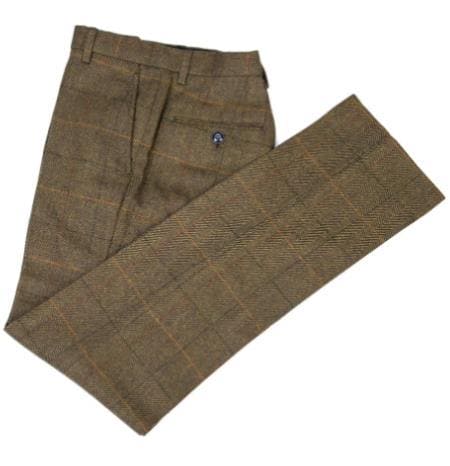 Light Brown Tweed Suit - Taupe Color Tweed Suit - AlbertoNardoniStore