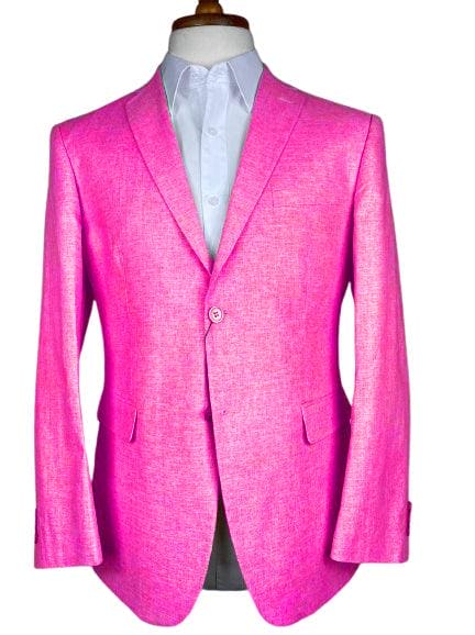 Linen Blazers - Hot Pink - AlbertoNardoniStore