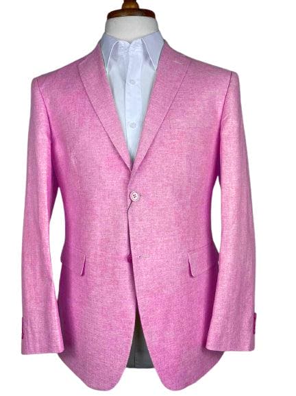 Linen Blazers - Pink - AlbertoNardoniStore