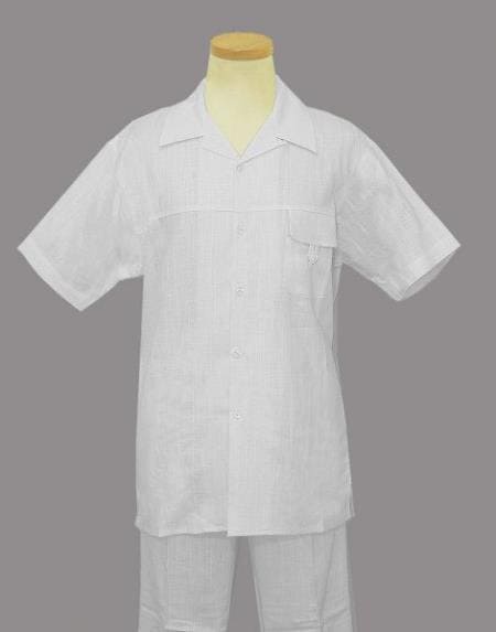 Linen Two Piece Set - Mens Linen Sets - AlbertoNardoniStore