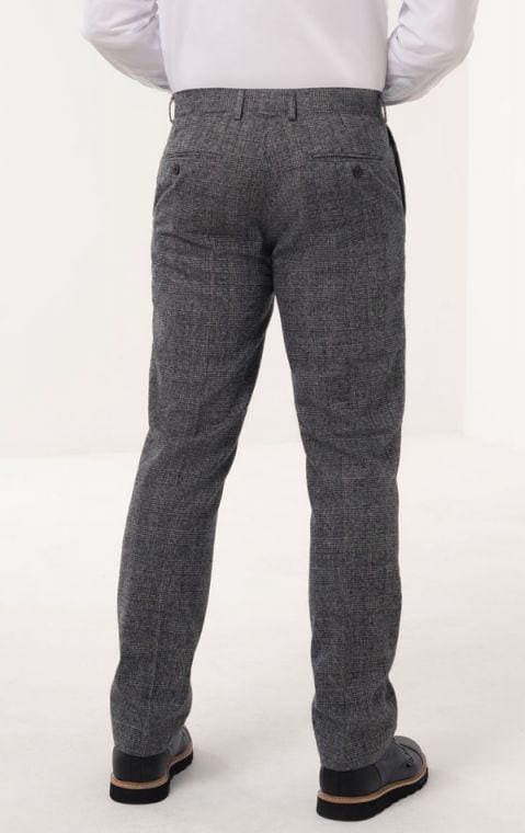 Loch Hart of Scotland Prince of Wales Check Tweed 3 Piece Suit - AlbertoNardoniStore