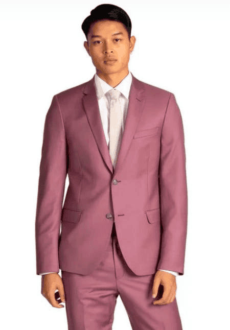 Mauve Groom Suit - Mauve Wedding Suit - AlbertoNardoniStore