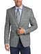 Men Grey Plaid Blazer - AlbertoNardoniStore