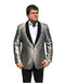 Men's Gray Fashion Big And Tall Sport Coats - AlbertoNardoniStore