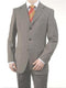 Men's Medium Gray Light Gray 3 Buttons Fully Lined On Sale - AlbertoNardoniStore