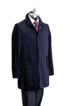 Men's Navy Raincoat 3/4 Length - AlbertoNardoniStore