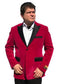 Men's Velvet ~ Fuchsia Big And Tall Blazer / Sport Coat - AlbertoNardoniStore