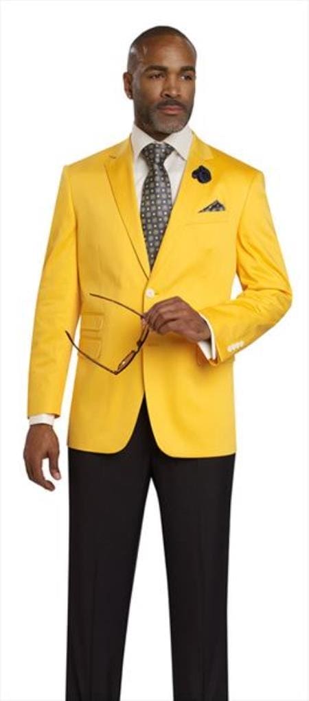 Men Yellow Plaid Blazer - AlbertoNardoniStore