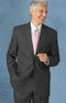 Mens 100 Percent Wool Suits - Charcoal Black Business Suit - AlbertoNardoniStore