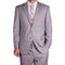 Mens 100 Percent Wool Suits - Gray Business Suit - AlbertoNardoniStore