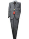 Mens 100 Percent Wool Suits - Gray Business Suit - AlbertoNardoniStore